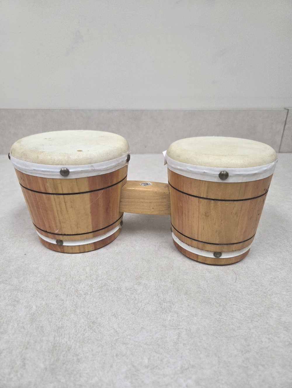 Vintage Set Of Rhythm Band Wood Bongos From Mexico (5" & 4")